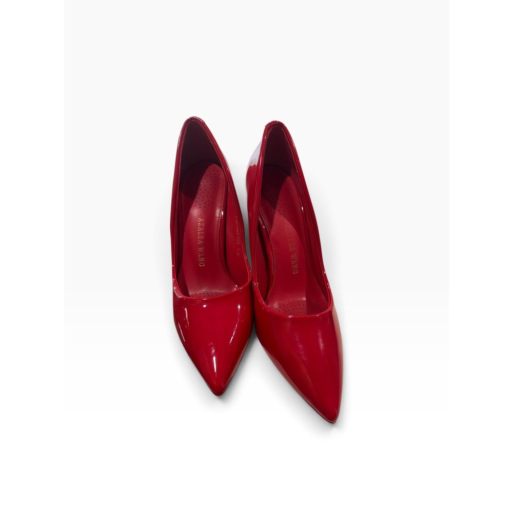 Azalea Wang Ursa Red Patent Pointed Toe Stiletto Pumps Heels Ursa 90s Red Sexy